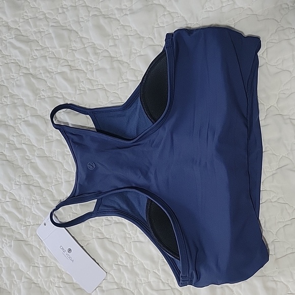 CRZ YOGA Women's Bikini Tops High Neck Swimsuit Racerback Padded Bathing Suit - Picture 7 of 8